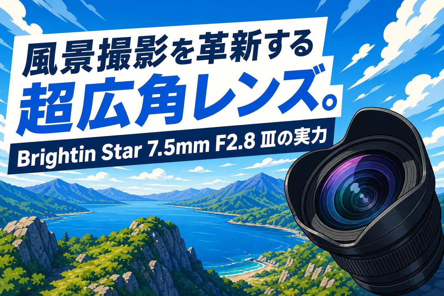 風景撮影を革新する超広角レンズ。Brightin Star 7.5mm F2.8 Ⅲの実力
