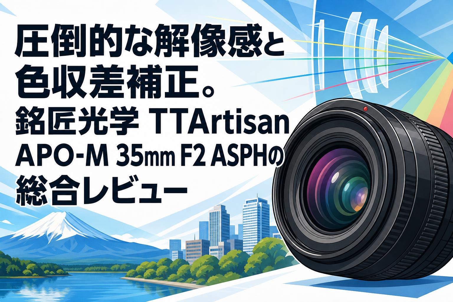 圧倒的な解像感と色収差補正。銘匠光学 TTArtisan APO-M 35mm F2 ASPHの総合レビュー