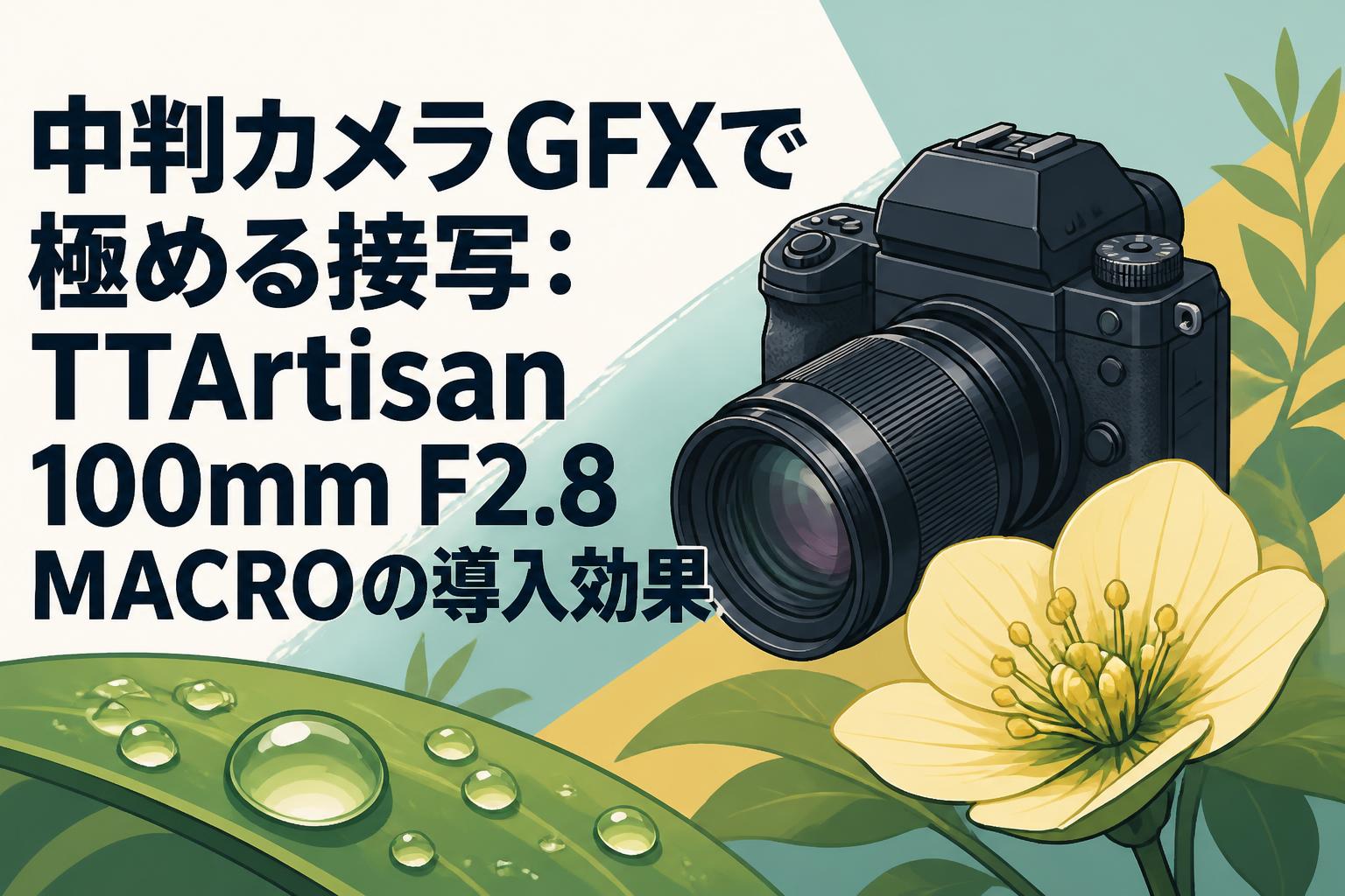 中判カメラGFXで極める接写：TTArtisan 100mm F2.8 MACROの導入効果