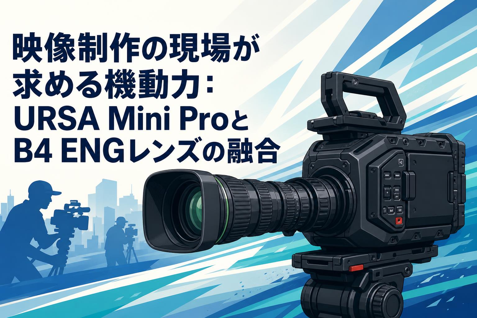 映像制作の現場が求める機動力：URSA Mini ProとB4 ENGレンズの融合