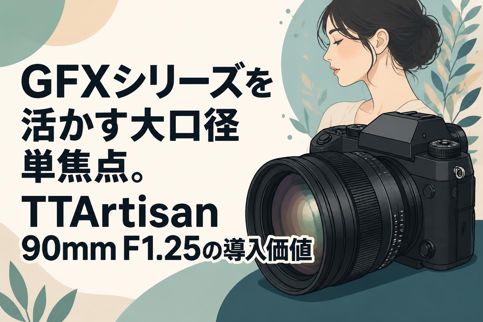 GFXシリーズを活かす大口径単焦点。TTArtisan 90mm F1.25の導入価値