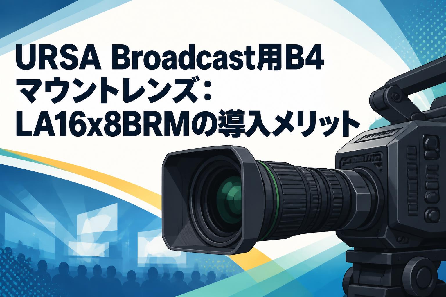 URSA Broadcast用B4マウントレンズ：LA16x8BRMの導入メリット