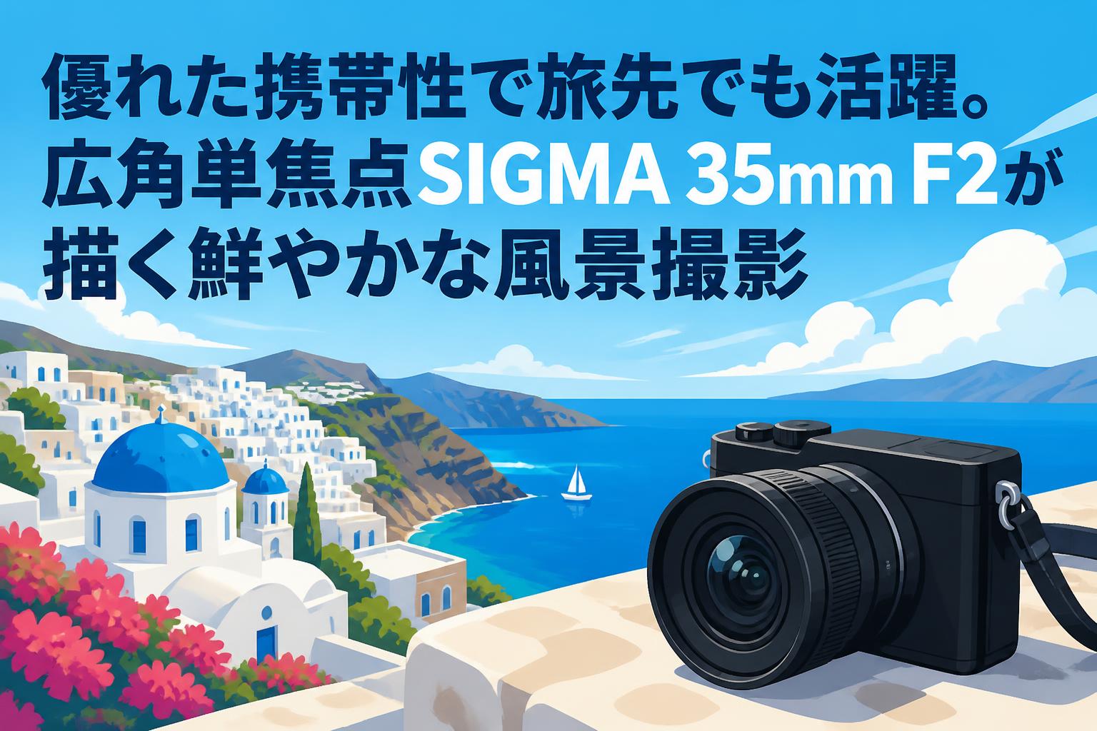 優れた携帯性で旅先でも活躍。広角単焦点SIGMA 35mm F2が描く鮮やかな風景撮影
