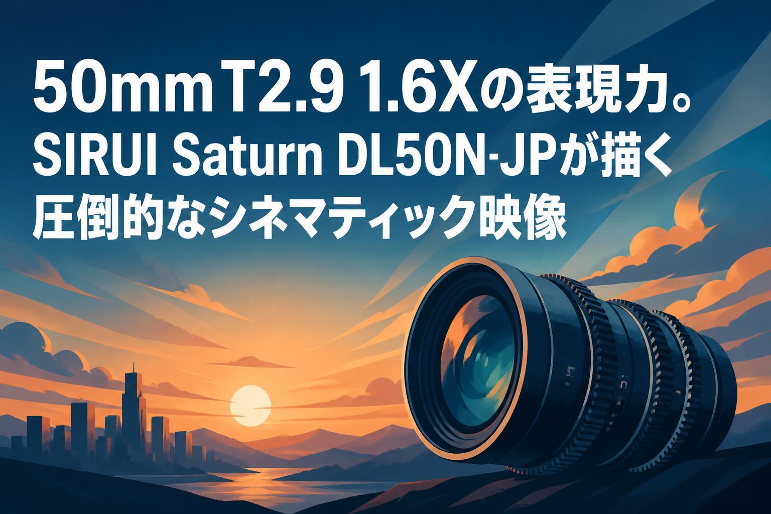 50mm T2.9 1.6Xの表現力。SIRUI Saturn DL50N-JPが描く圧倒的なシネマティック映像