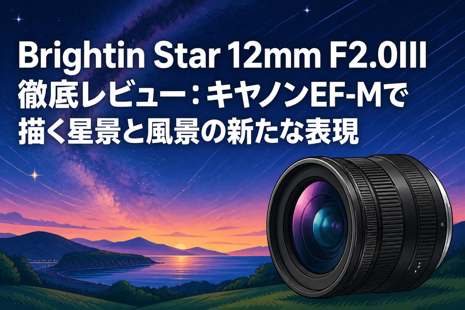 Brightin Star 12mm F2.0III 徹底レビュー：キヤノンEF-Mで描く星景と風景の新たな表現