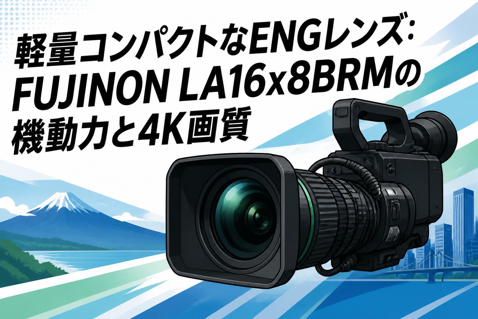 軽量コンパクトなENGレンズ：FUJINON LA16x8BRMの機動力と4K画質