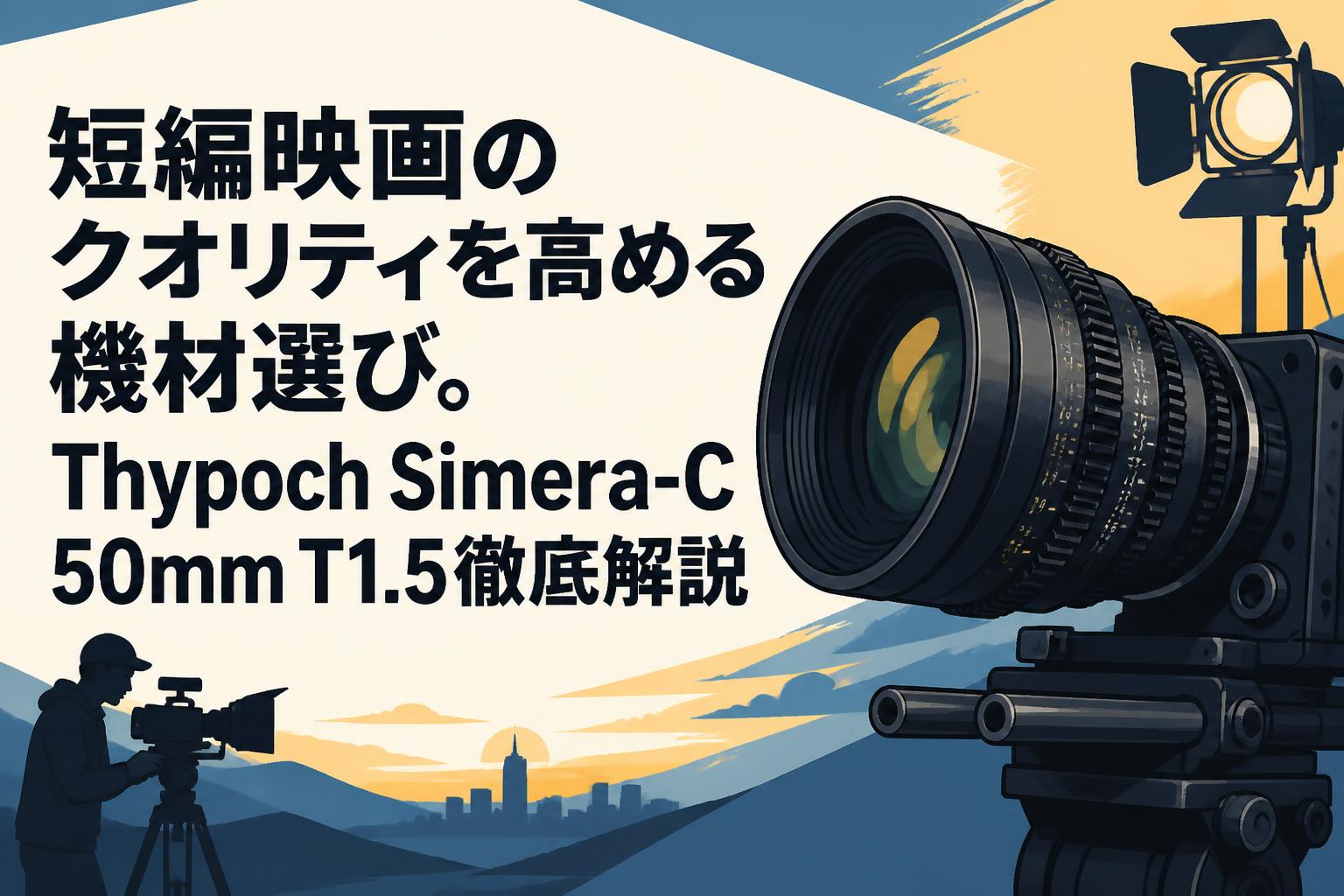 短編映画のクオリティを高める機材選び。Thypoch Simera-C 50mm T1.5徹底解説
