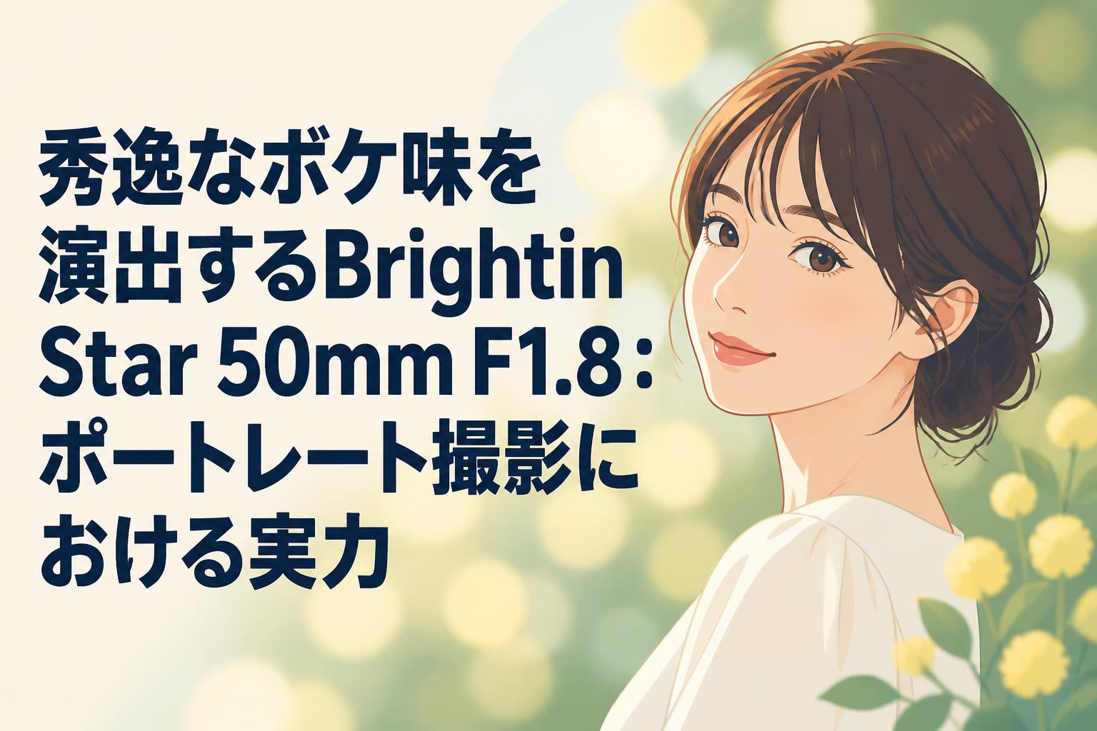 秀逸なボケ味を演出するBrightin Star 50mm F1.8：ポートレート撮影における実力