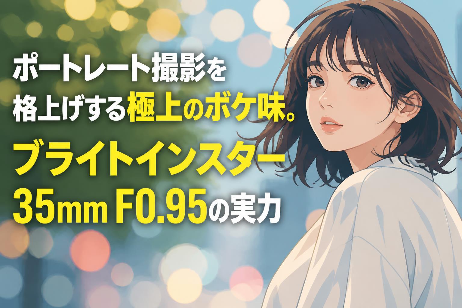 ポートレート撮影を格上げする極上のボケ味。ブライトインスター 35mm F0.95の実力