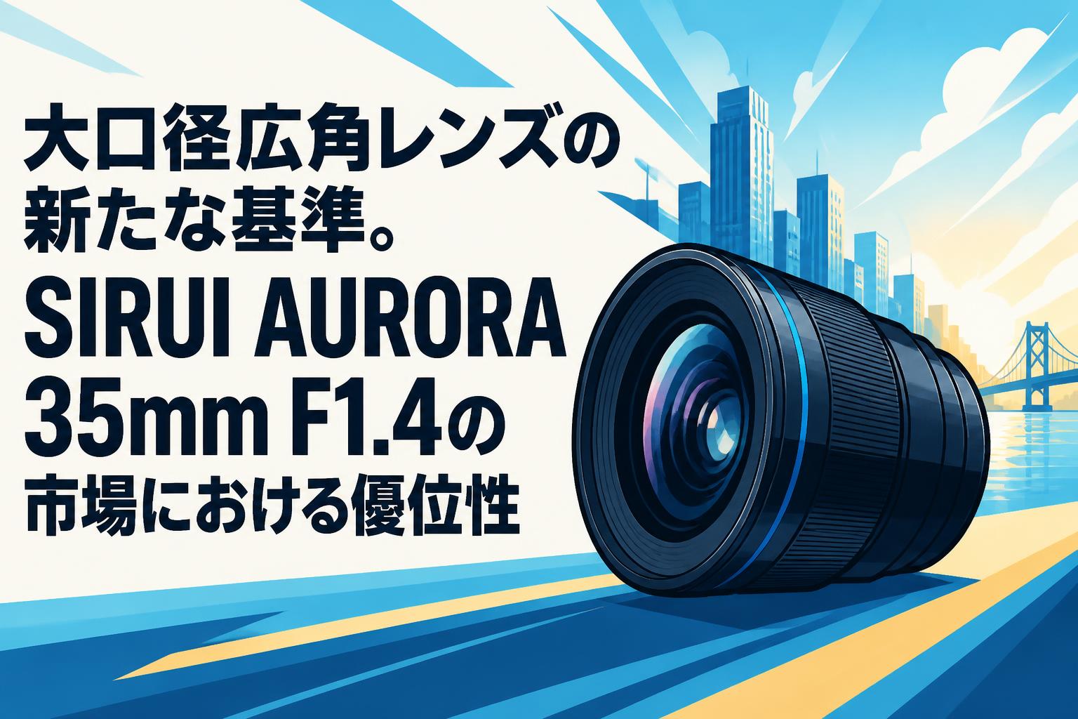 大口径広角レンズの新たな基準。SIRUI AURORA 35mm F1.4の市場における優位性