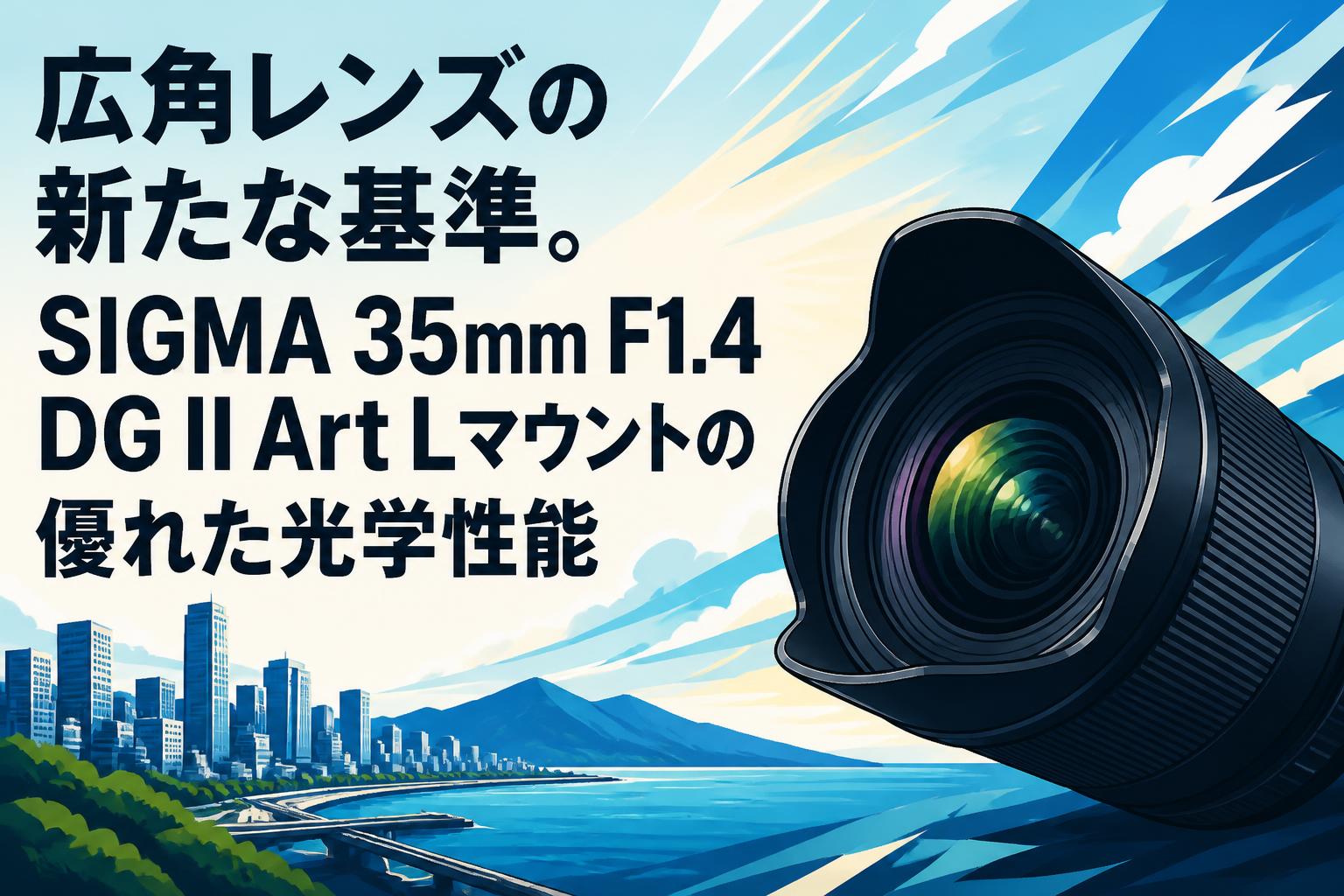 広角レンズの新たな基準。SIGMA 35mm F1.4 DG II Art Lマウントの優れた光学性能