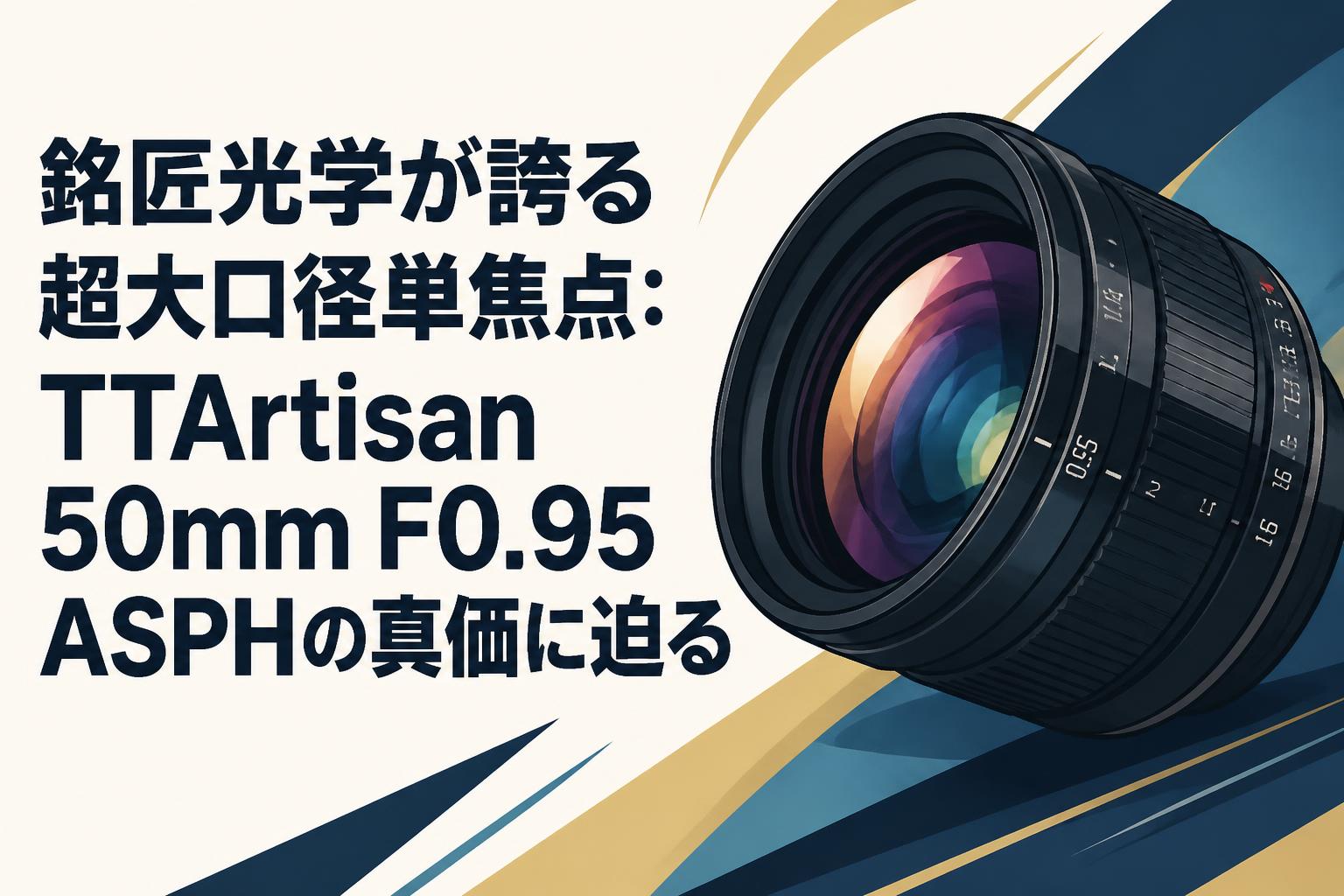 銘匠光学が誇る超大口径単焦点：TTArtisan 50mm F0.95 ASPHの真価に迫る