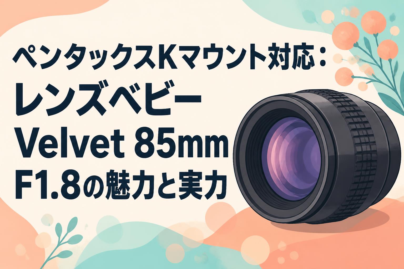 ペンタックスKマウント対応：レンズベビー Velvet 85mm F1.8の魅力と実力