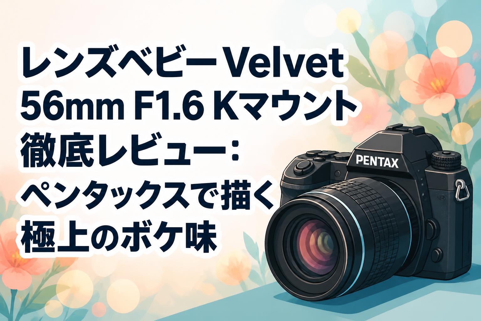 レンズベビー Velvet 56mm F1.6 Kマウント徹底レビュー：ペンタックスで描く極上のボケ味