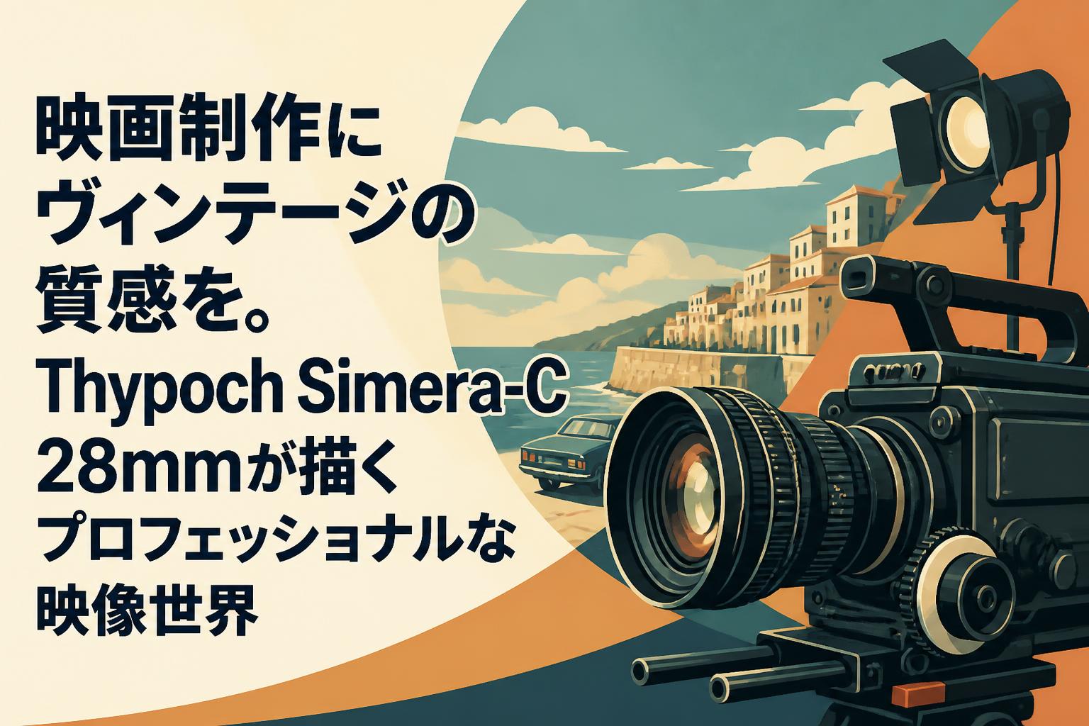 映画制作にヴィンテージの質感を。Thypoch Simera-C 28mmが描くプロフェッショナルな映像世界