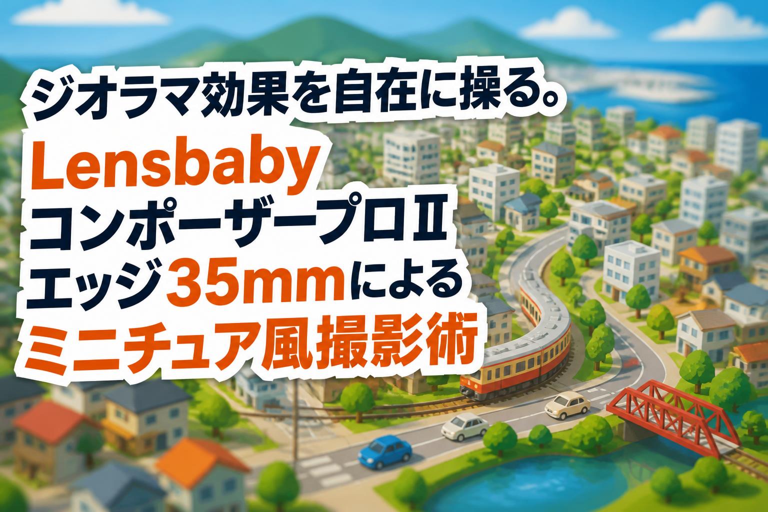 ジオラマ効果を自在に操る。Lensbaby コンポーザープロⅡ エッジ35mmによるミニチュア風撮影術