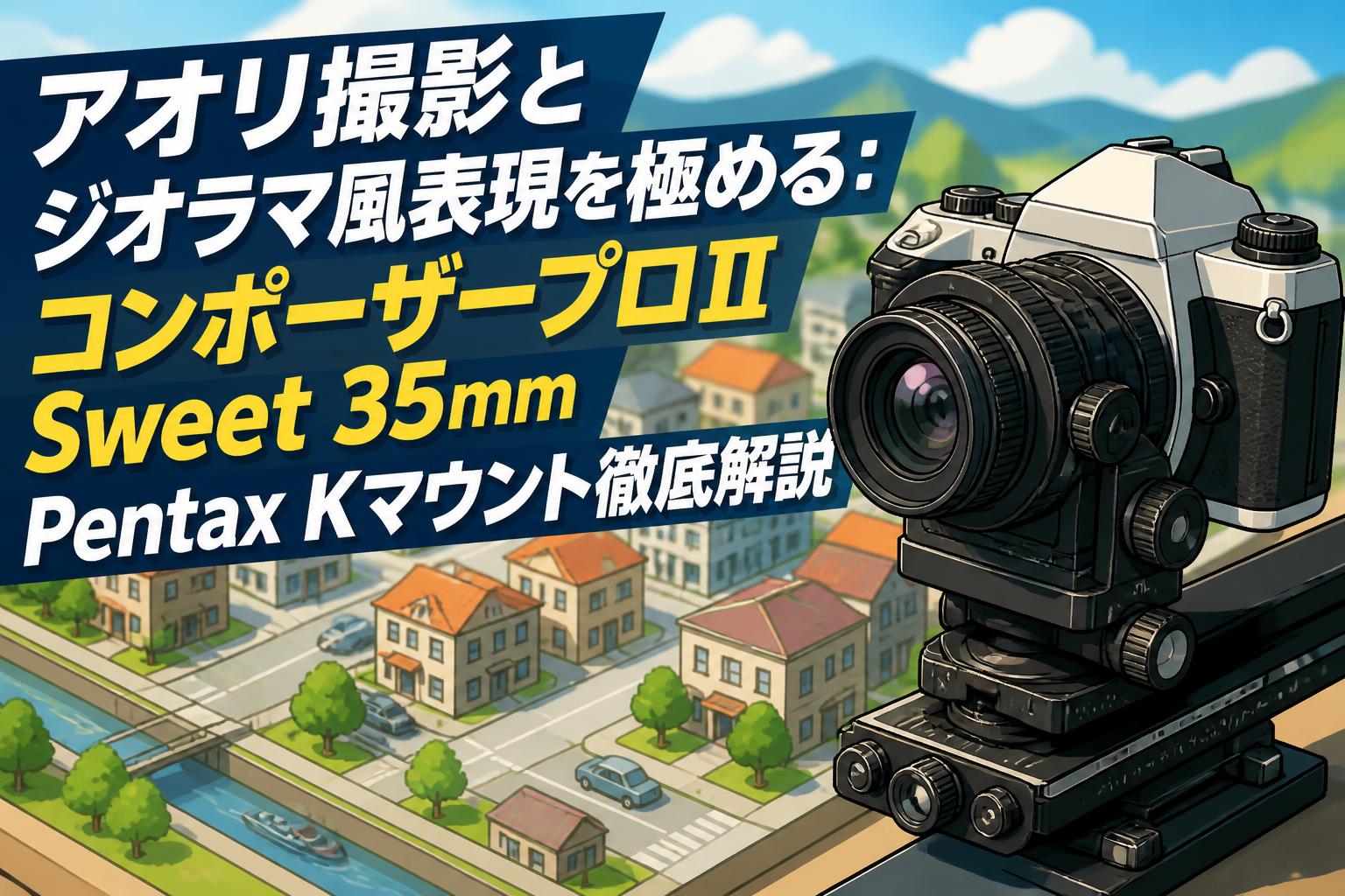 アオリ撮影とジオラマ風表現を極める：コンポーザープロⅡ Sweet 35mm Pentax Kマウント徹底解説