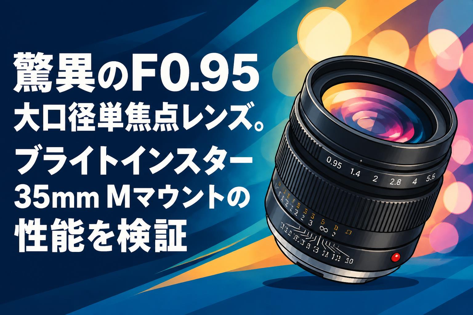 驚異のF0.95大口径単焦点レンズ。ブライトインスター 35mm Mマウントの性能を検証
