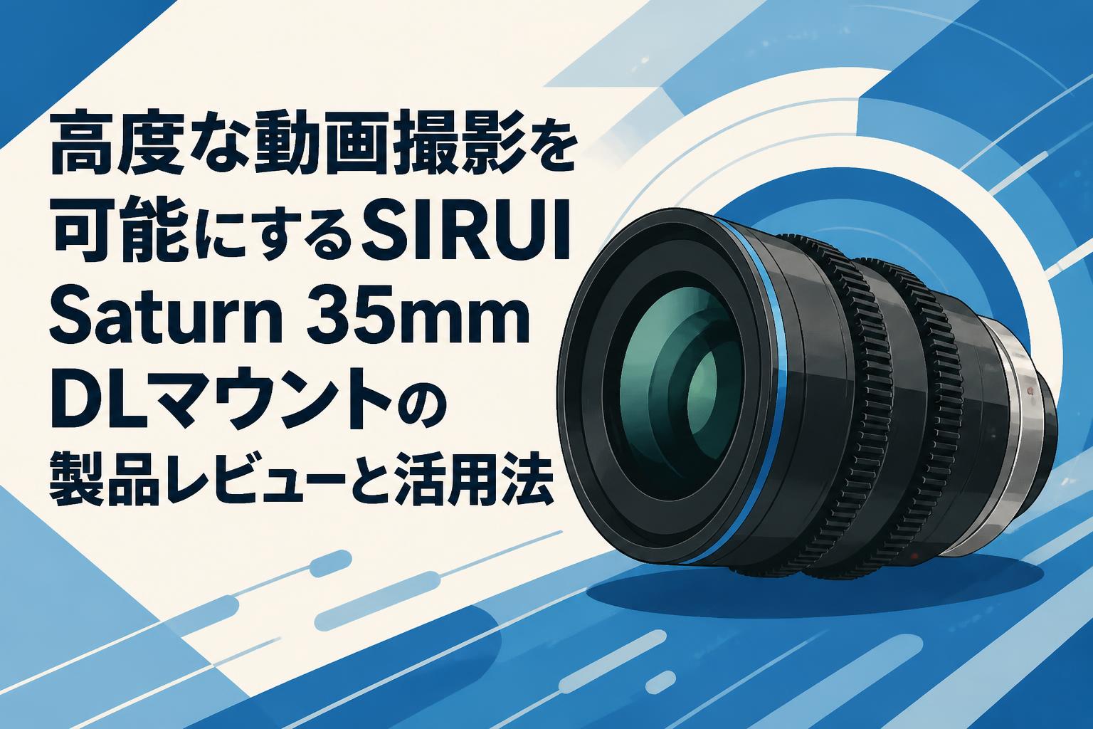 高度な動画撮影を可能にするSIRUI Saturn 35mm DLマウントの製品レビューと活用法