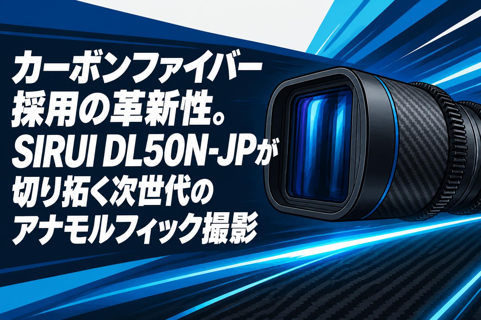 カーボンファイバー採用の革新性。SIRUI DL50N-JPが切り拓く次世代のアナモルフィック撮影