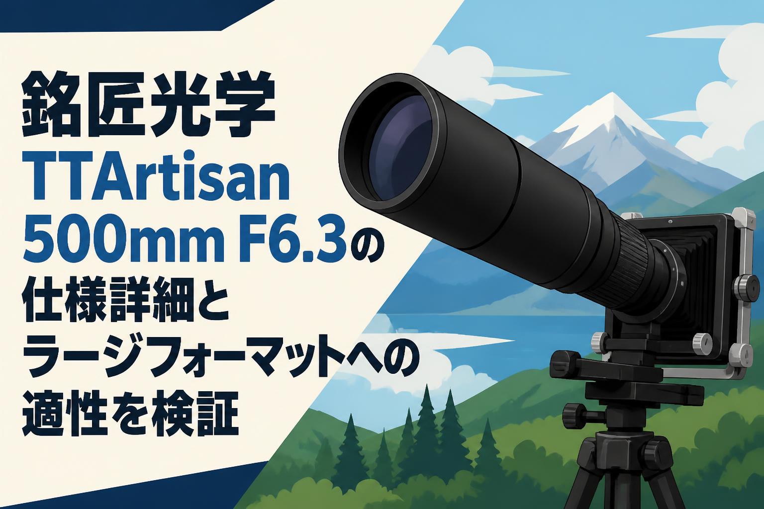 銘匠光学 TTArtisan 500mm F6.3の仕様詳細とラージフォーマットへの適性を検証