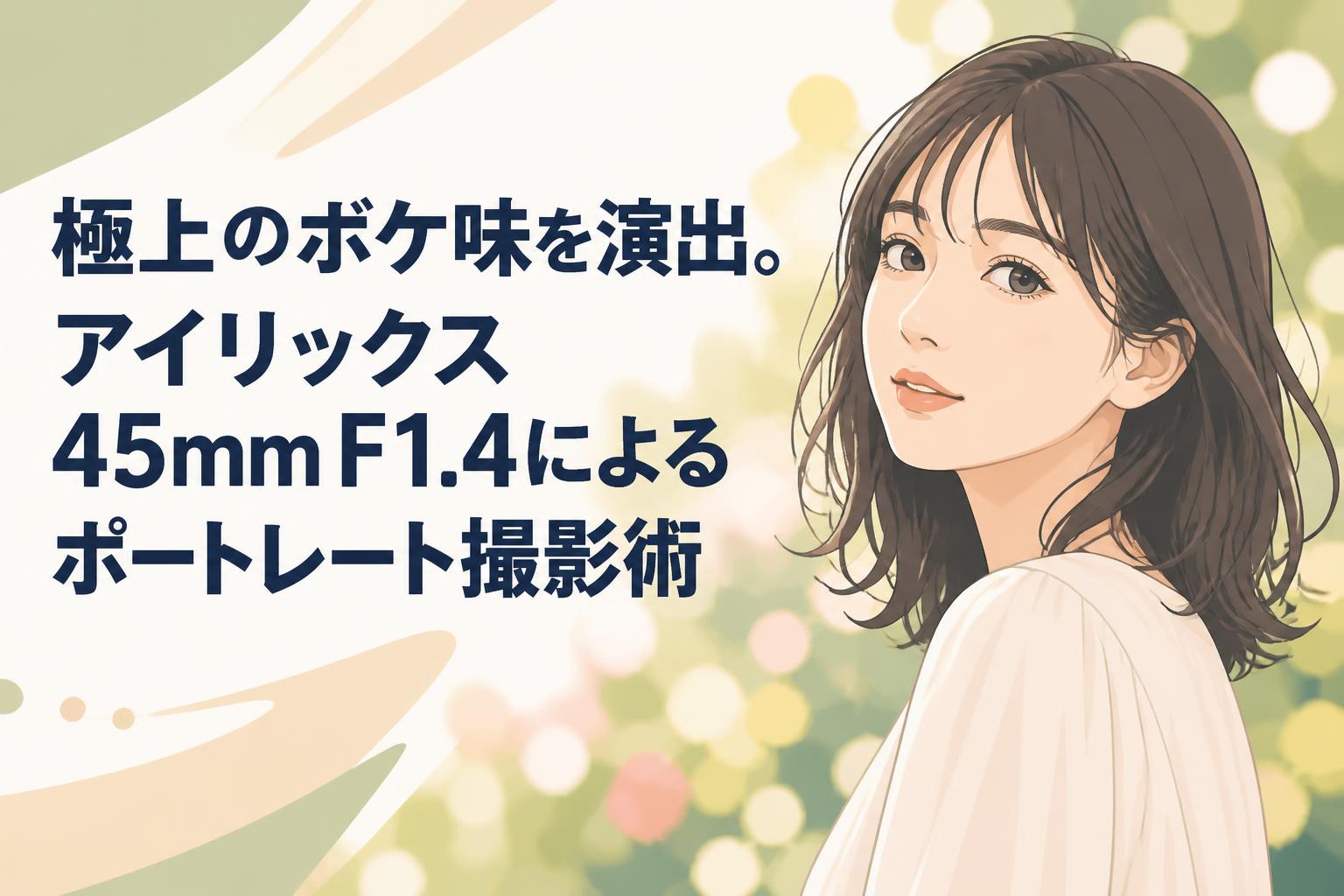 極上のボケ味を演出。アイリックス 45mm F1.4によるポートレート撮影術