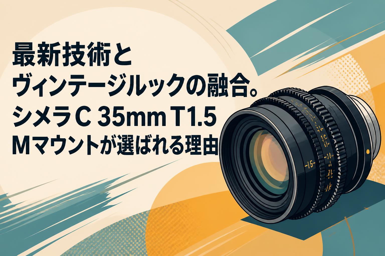 最新技術とヴィンテージルックの融合。シメラC 35mm T1.5 Mマウントが選ばれる理由
