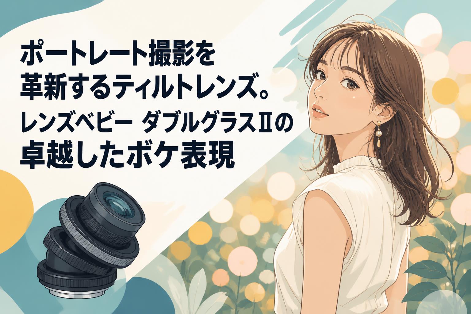 ポートレート撮影を革新するティルトレンズ。レンズベビー ダブルグラスⅡの卓越したボケ表現