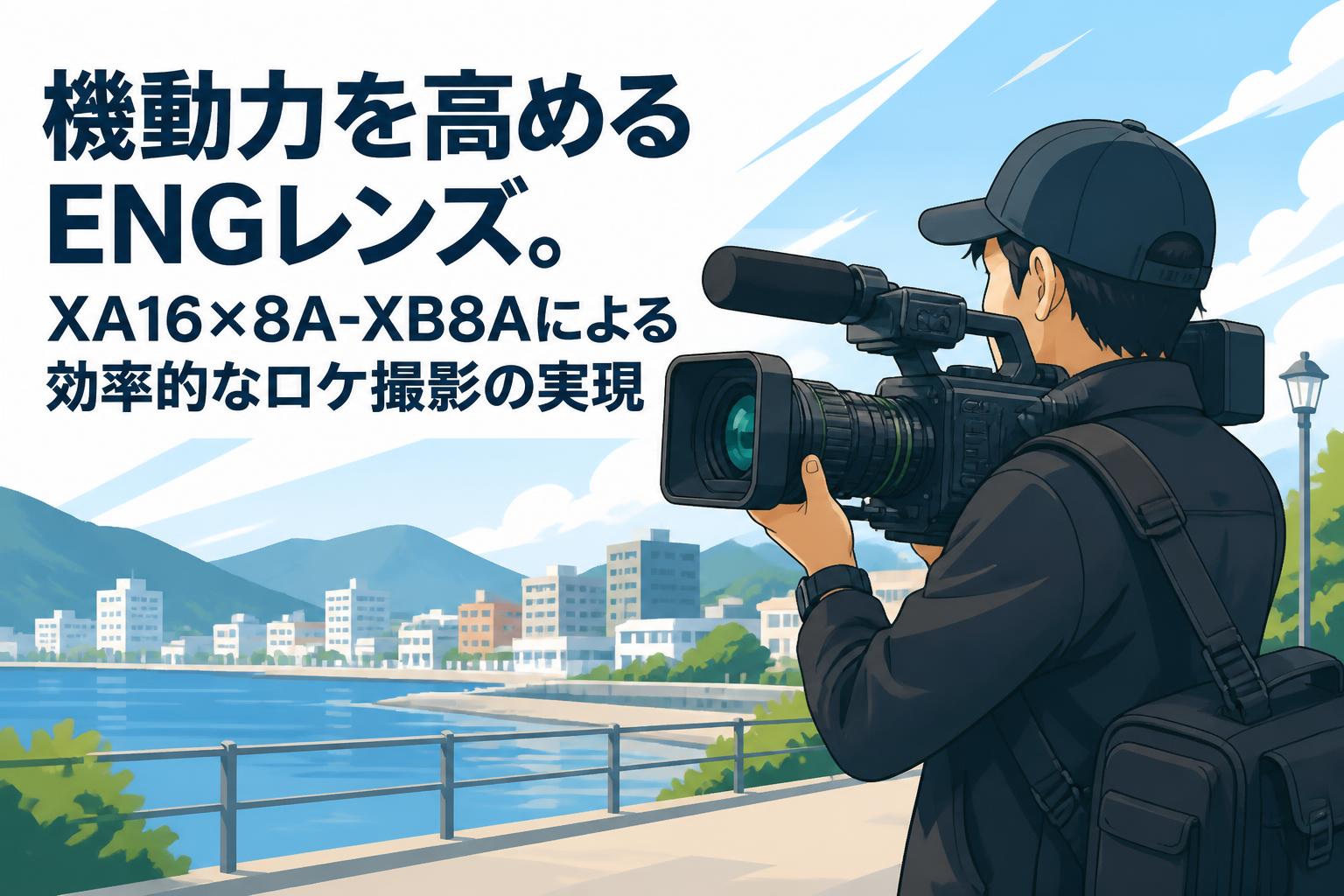 機動力を高めるENGレンズ。XA16×8A-XB8Aによる効率的なロケ撮影の実現