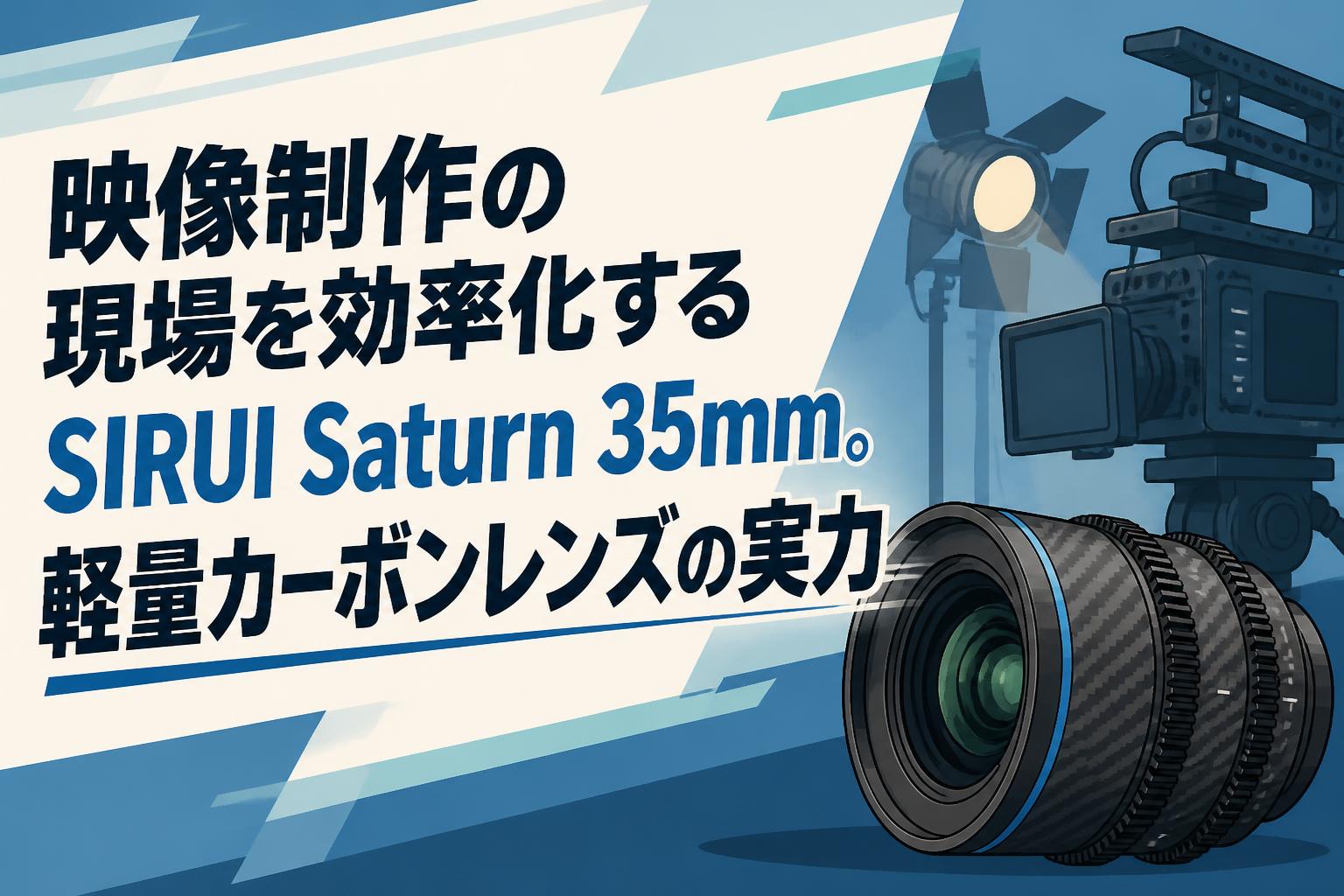 映像制作の現場を効率化するSIRUI Saturn 35mm。軽量カーボンレンズの実力