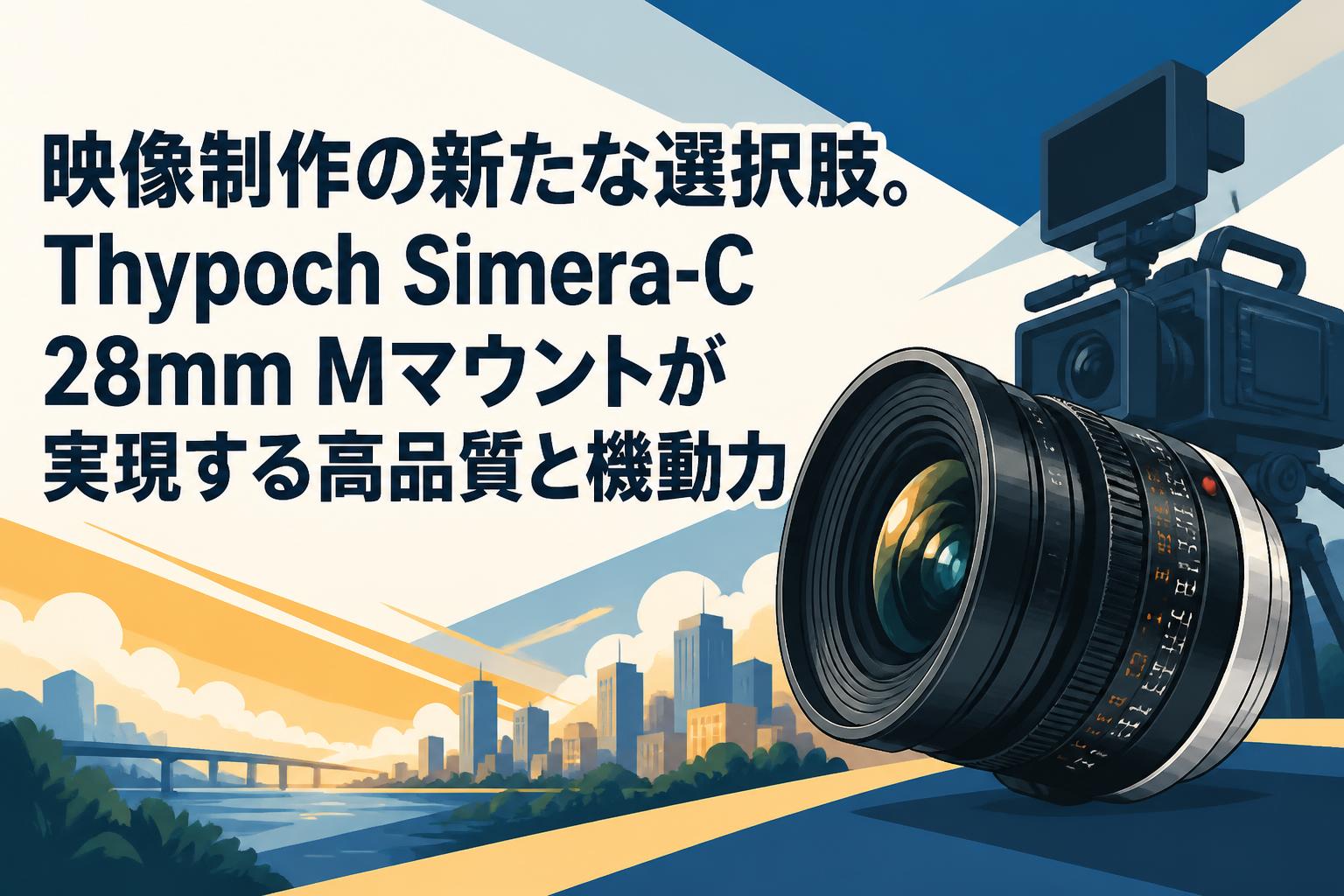 映像制作の新たな選択肢。Thypoch Simera-C 28mm Mマウントが実現する高品質と機動力