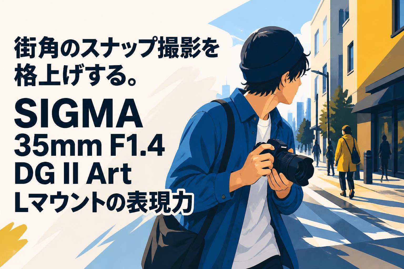 街角のスナップ撮影を格上げする。SIGMA 35mm F1.4 DG II Art Lマウントの表現力