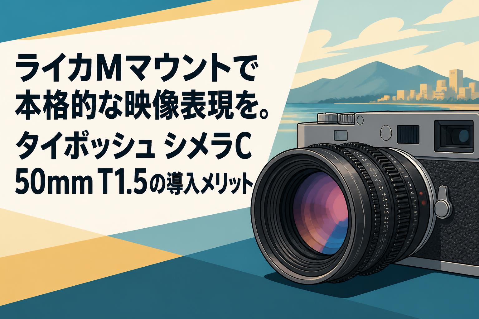 ライカMマウントで本格的な映像表現を。タイポッシュ シメラC 50mm T1.5の導入メリット