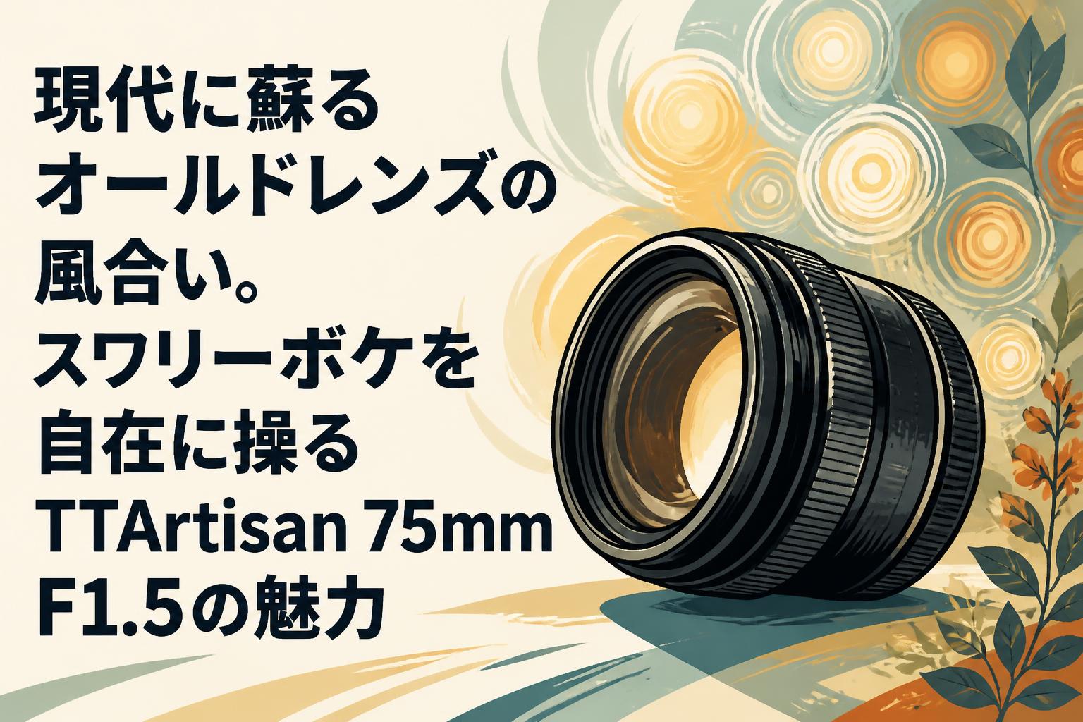 現代に蘇るオールドレンズの風合い。スワリーボケを自在に操るTTArtisan 75mm F1.5の魅力