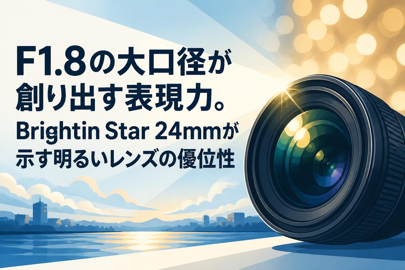 F1.8の大口径が創り出す表現力。Brightin Star 24mmが示す明るいレンズの優位性