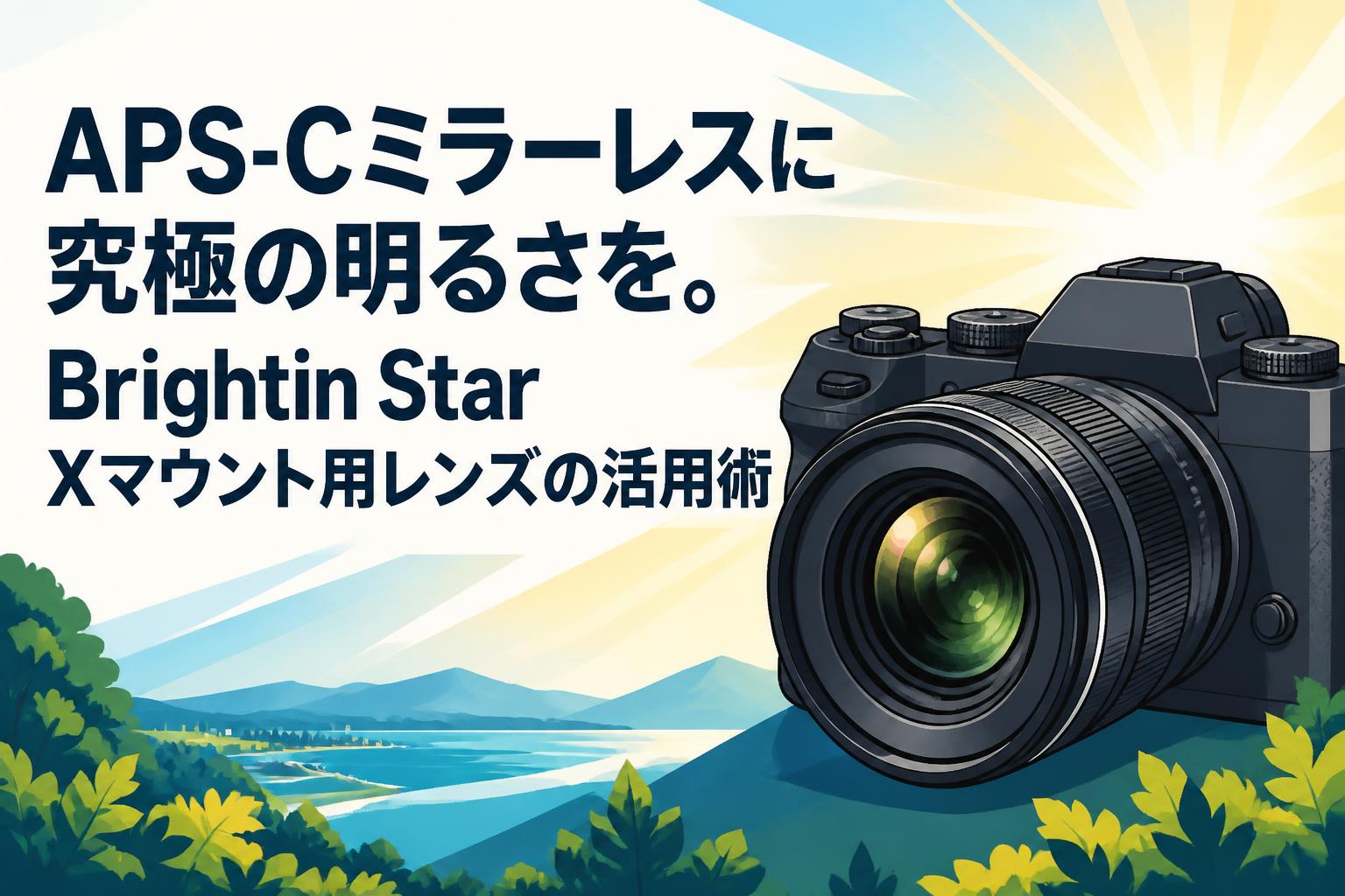 APS-Cミラーレスに究極の明るさを。Brightin Star Xマウント用レンズの活用術