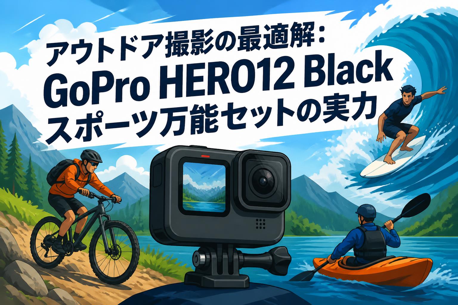 アウトドア撮影の最適解：GoPro HERO12 Blackスポーツ万能セットの実力