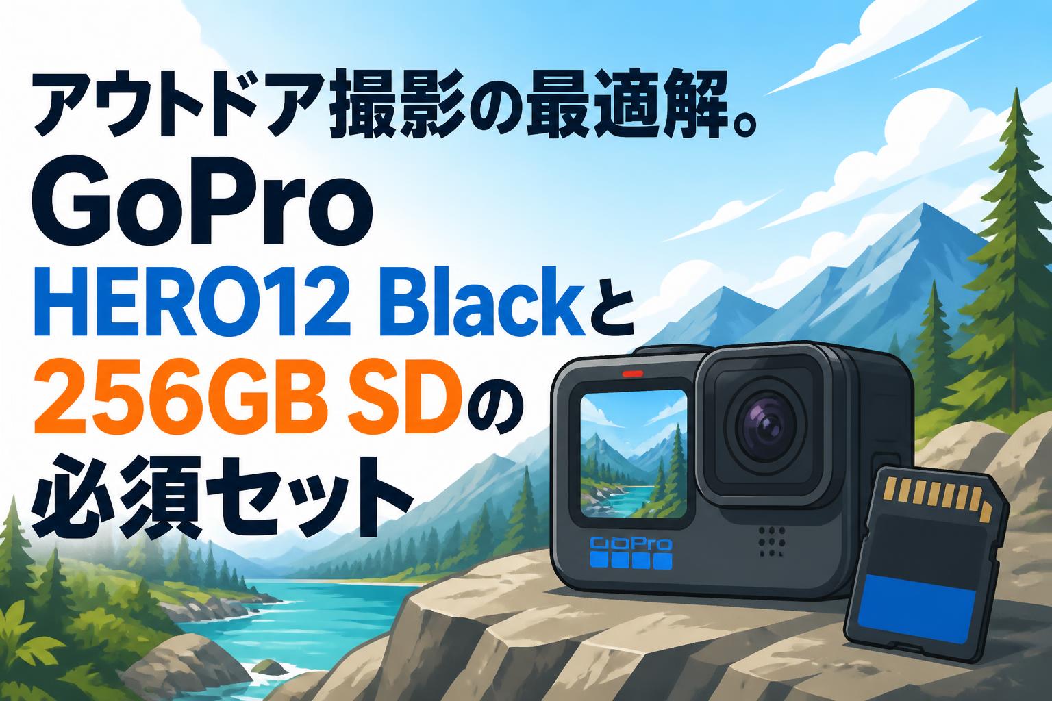 アウトドア撮影の最適解。GoPro HERO12 Blackと256GB SDの必須セット