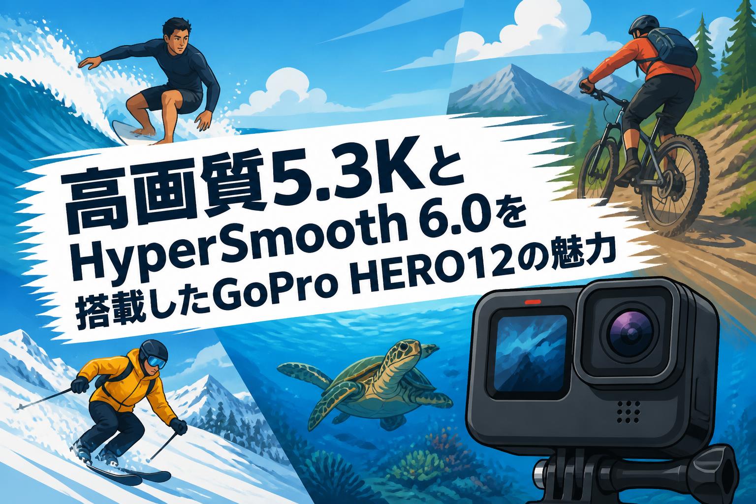 高画質5.3KとHyperSmooth 6.0を搭載したGoPro HERO12の魅力
