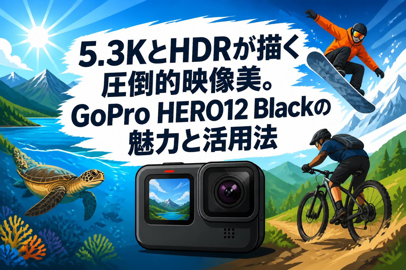 5.3KとHDRが描く圧倒的映像美。GoPro HERO12 Blackの魅力と活用法