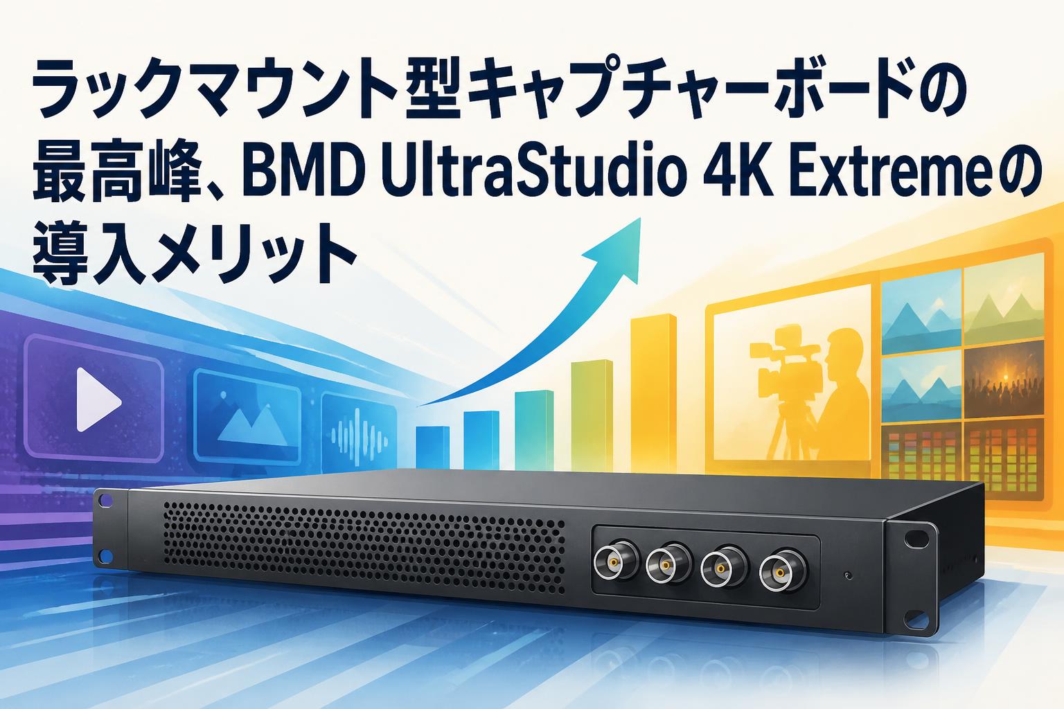 ラックマウント型キャプチャーボードの最高峰、BMD UltraStudio 4K Extremeの導入メリット