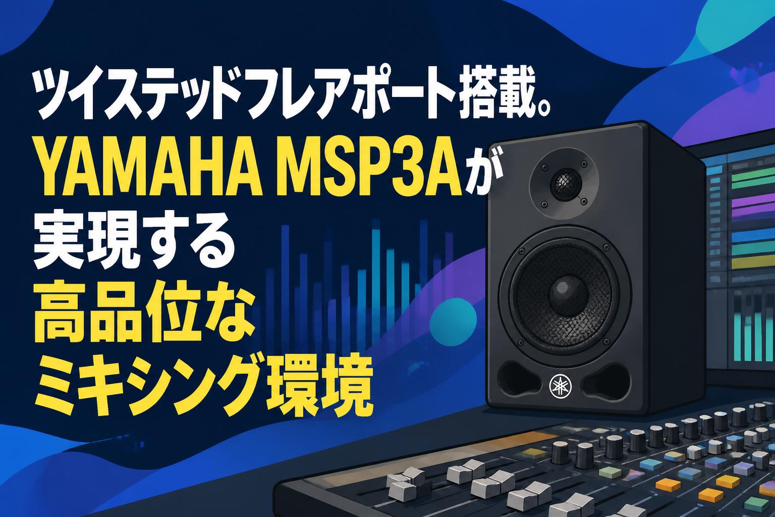 ツイステッドフレアポート搭載。YAMAHA MSP3Aが実現する高品位なミキシング環境