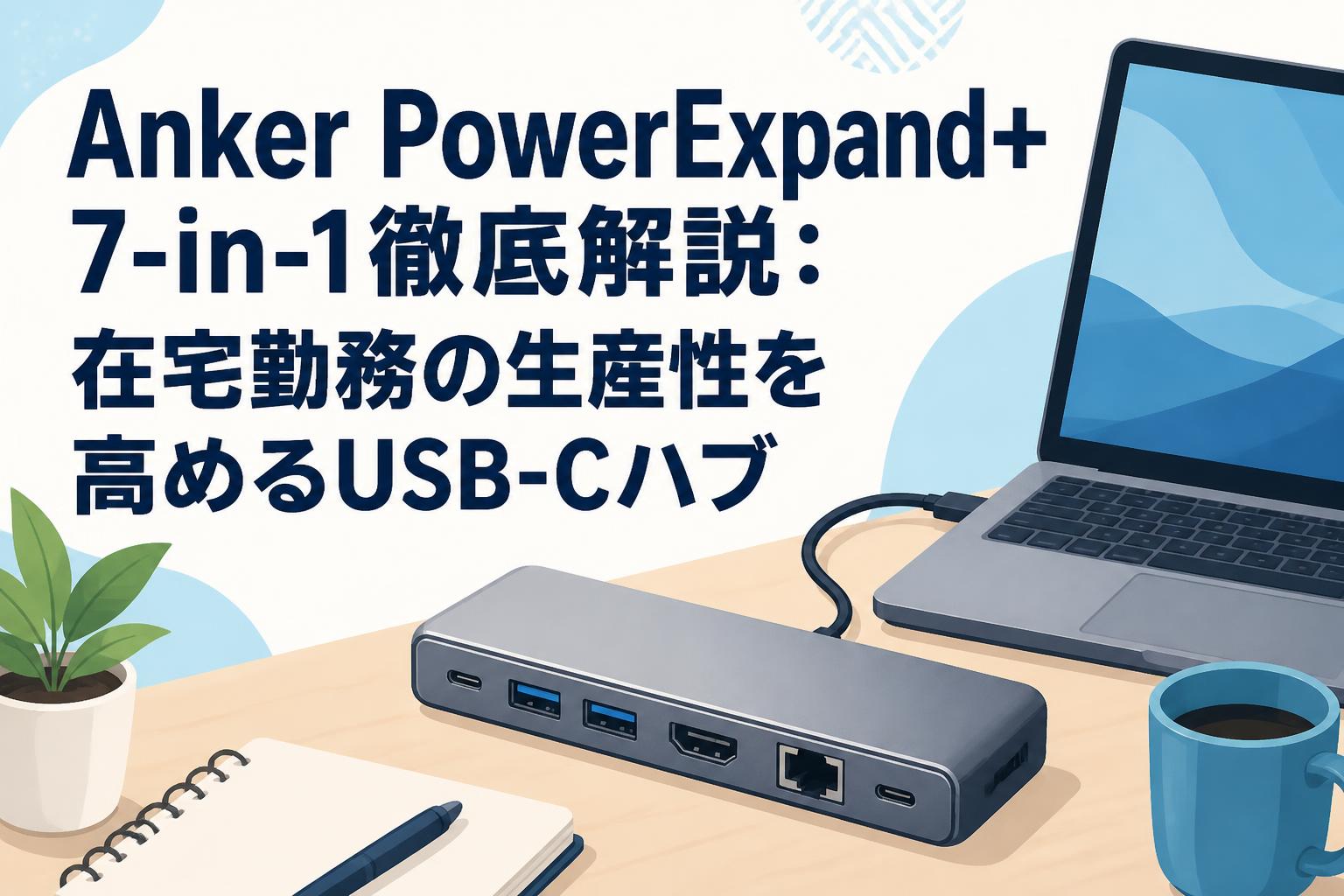 Anker PowerExpand+ 7-in-1徹底解説：在宅勤務の生産性を高めるUSB-Cハブ