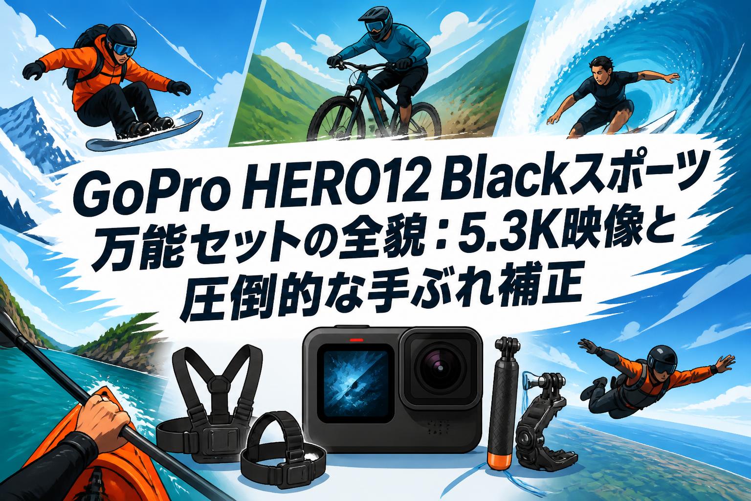 GoPro HERO12 Blackスポーツ万能セットの全貌：5.3K映像と圧倒的な手ぶれ補正