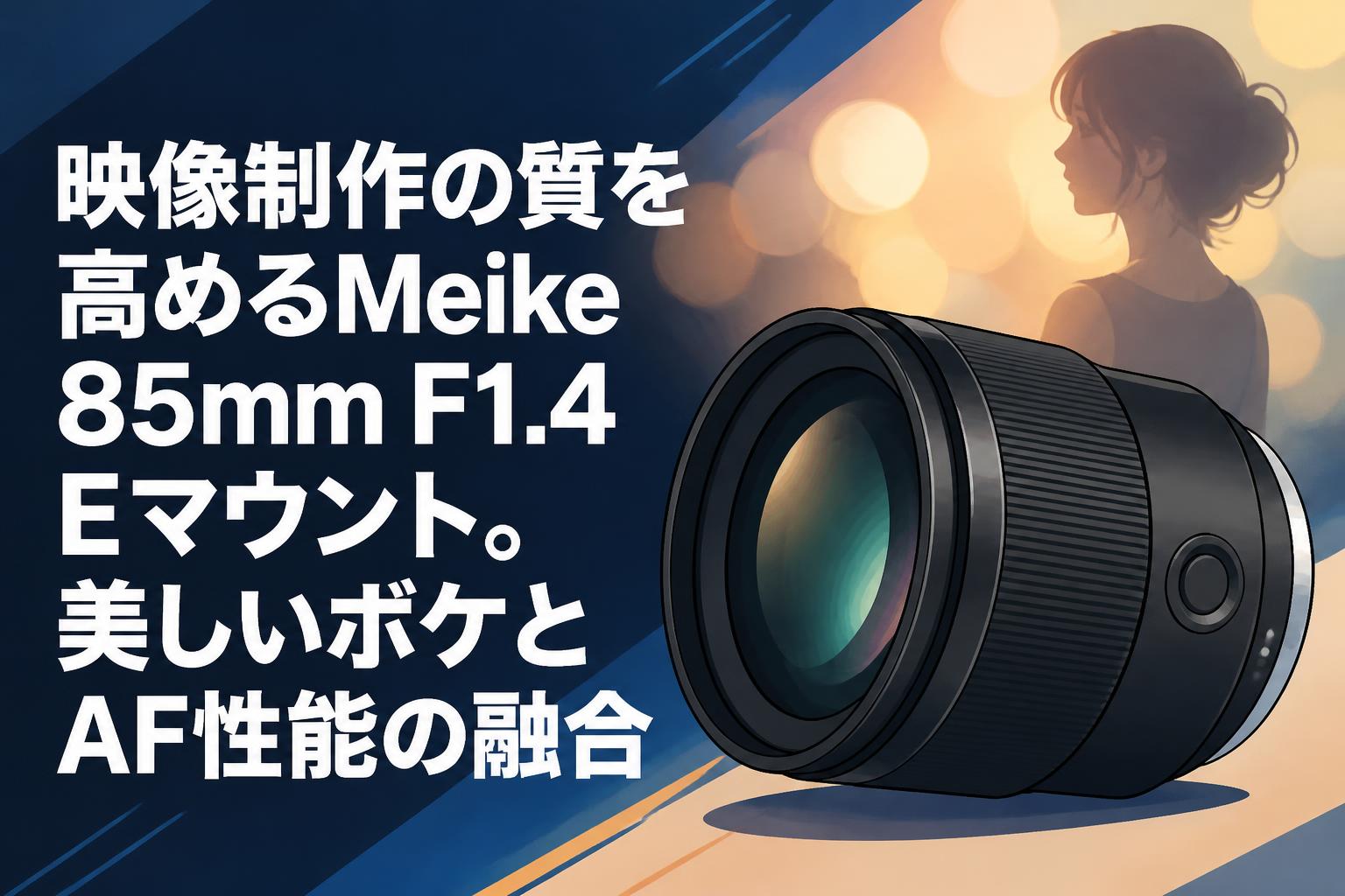 映像制作の質を高めるMeike 85mm F1.4 Eマウント。美しいボケとAF性能の融合