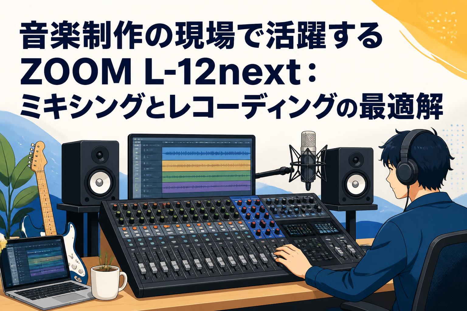 音楽制作の現場で活躍するZOOM L-12next：ミキシングとレコーディングの最適解