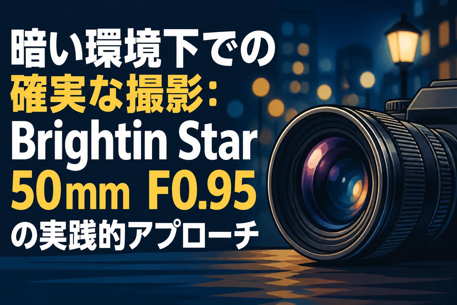 暗い環境下での確実な撮影：Brightin Star 50mm F0.95の実践的アプローチ