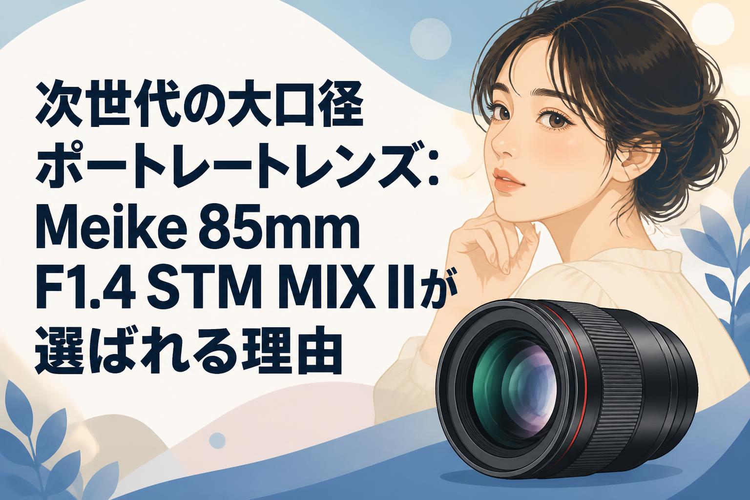 次世代の大口径ポートレートレンズ：Meike 85mm F1.4 STM MIX IIが選ばれる理由