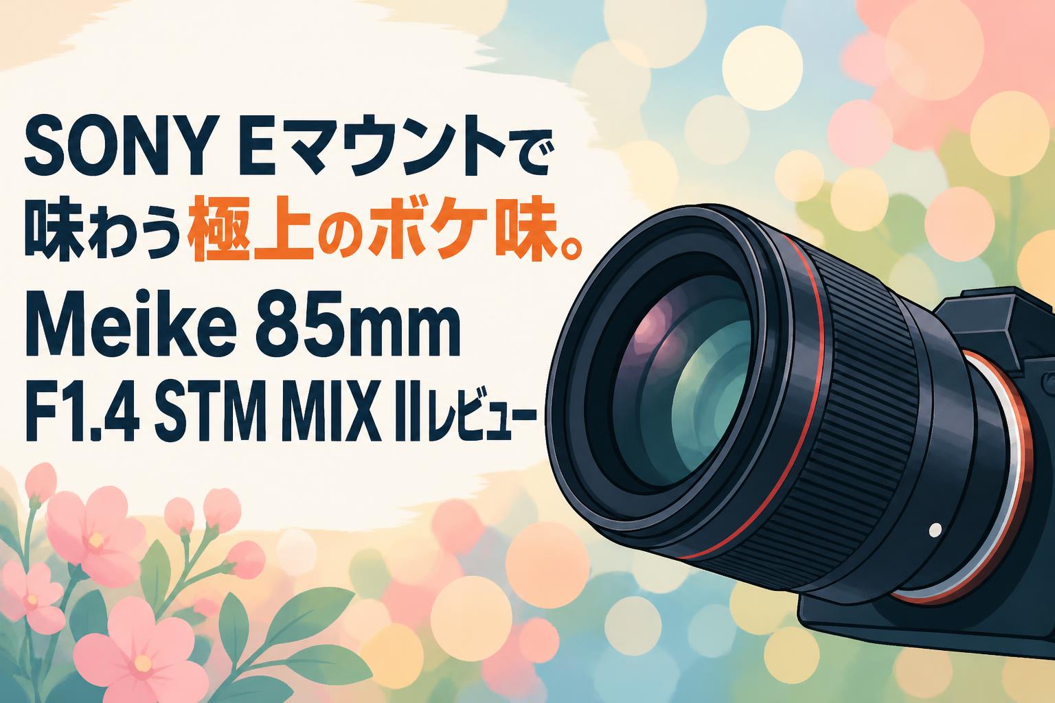 SONY Eマウントで味わう極上のボケ味。Meike 85mm F1.4 STM MIX IIレビュー