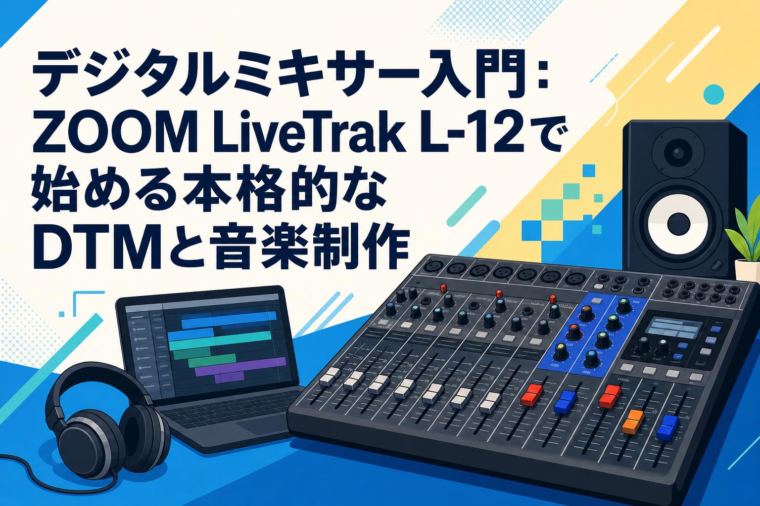 デジタルミキサー入門：ZOOM LiveTrak L-12で始める本格的なDTMと音楽制作